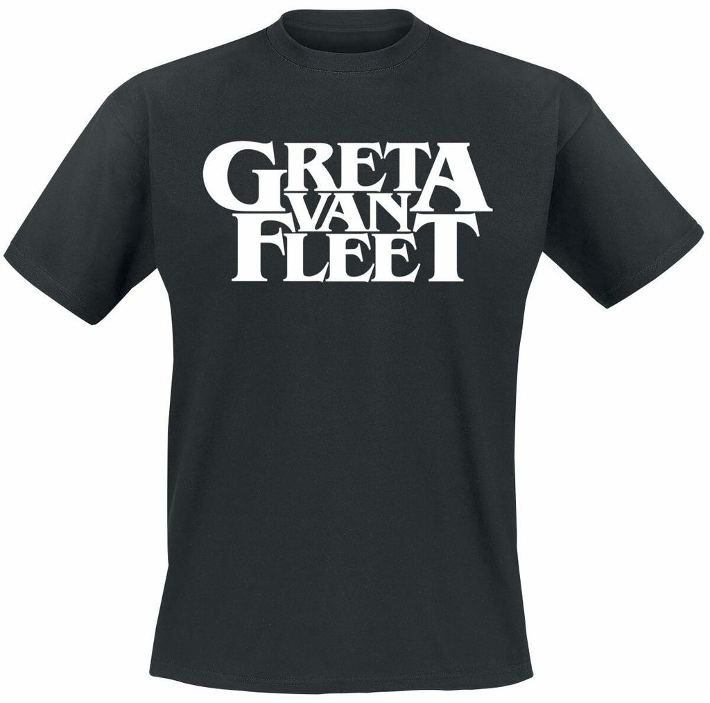 Official Greta Van Fleet Logo Mens Black T Shirt Greta Van Fleet Classic Tee