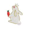 Zodiac Rabbit Brooch with Freshwater Pearl - Cute Animal Cartoon Pin