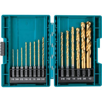 Набор бит Titanium Drill Impact Gold Makita 14 Piece Set American Specification B-65399