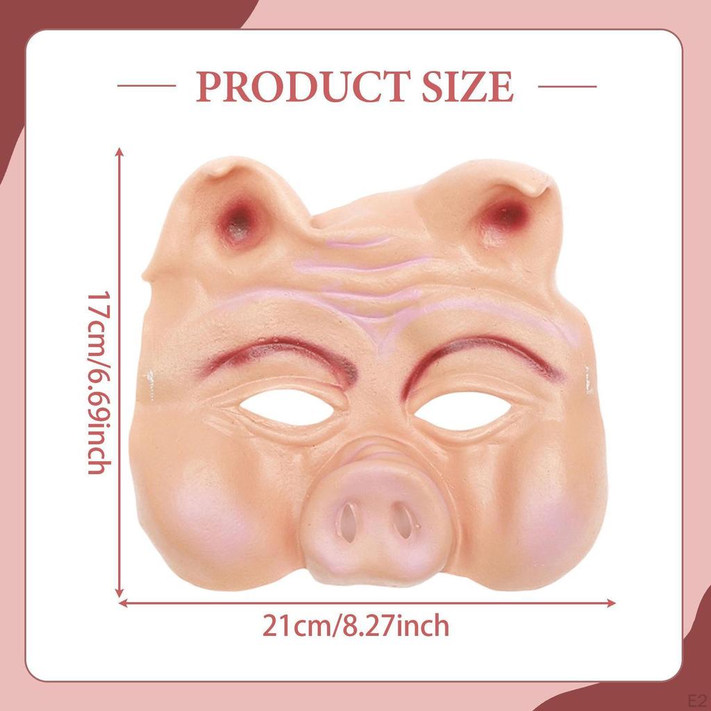 Halloween Pig ,Scary Lightweight,Creative,Halloween Costume,Animal Head for Party Scary Props