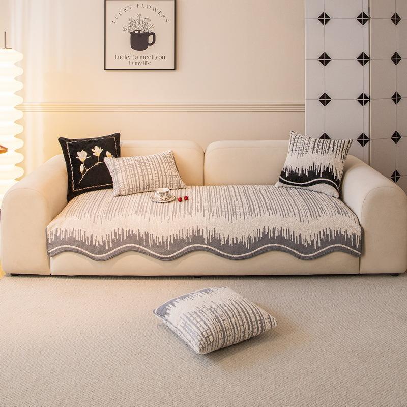 Irregular Special-Shaped Sofa Cushion Universal In All Seasons New High-End Seat Cushion Non-Slip Straight Leather Sofa Cover