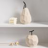 Ceramic Pear Statue Simple Miniatures Figurine Sculpture Crafts Fruit Ornament  Prop