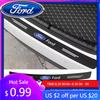 New 2026 Car Sticker 1Pcs Car Carbon Fiber Rear Bumper Trunk Protection Stickers For Ford Focus Mondeo Kuga Fiesta MK7 Escort Ex