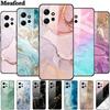 Мраморный Стеклянный Чехол для Redmi Note 12 4G Закаленное Заднее Покрытие Жесткие Чехлы для Xiaomi Redmi Note12 4G Защитная Оболочка Цветная Capa