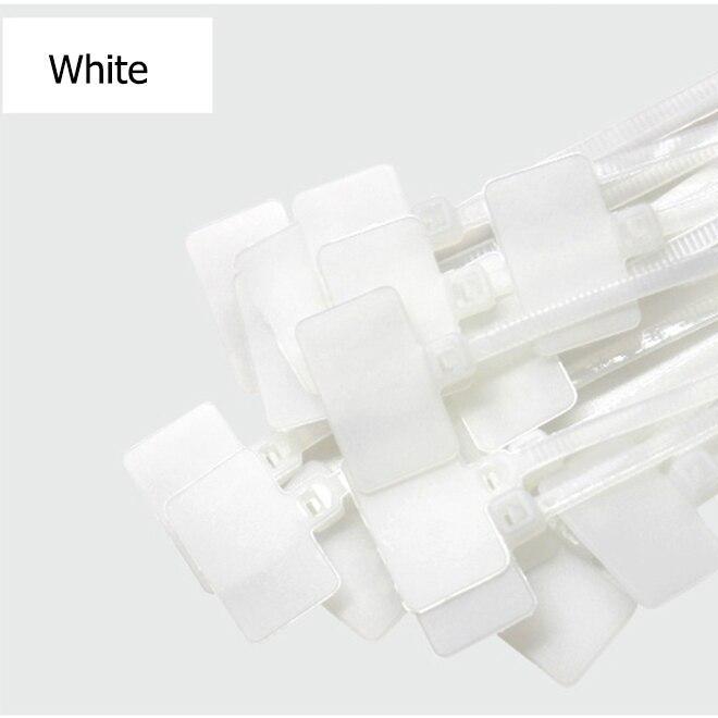 50 шт. 4*150 мм нейлоновые кабельные стяжки, этикетки, пластиковые петлевые стяжки, маркеры, кабельные бирки, самоблокирующиеся стяжки на молнии