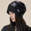 Korean Style Butterfly Print Beanies Thin Knitted Hat Harajuku Hair Caps  Outdoor