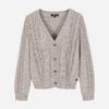 Thursday Island Кардиган с V-образным вырезом и косами T262mcd134w