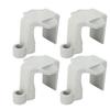 4pcs Boat Bumper Clips Nylon Pontoon Boat Bumper Hangers Cleats for 1 To 1.25 Inch Square Rails