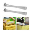 2Pcs Hive Scrapers for Bee Colony Care Stainless Steel Bee Hive Tools Beekeeping Scraper for Honeycomb Maintenance