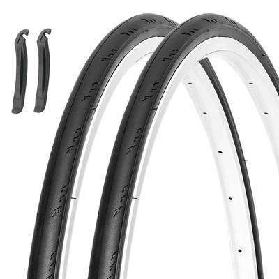MOHEGIA 700x25C Велосипедные Шины для Шоссейного Велосипеда, Комплект из 2 шт.: 700C 25-622мм Кроссовый велосипед Клинчер - Складные сменные покрышки