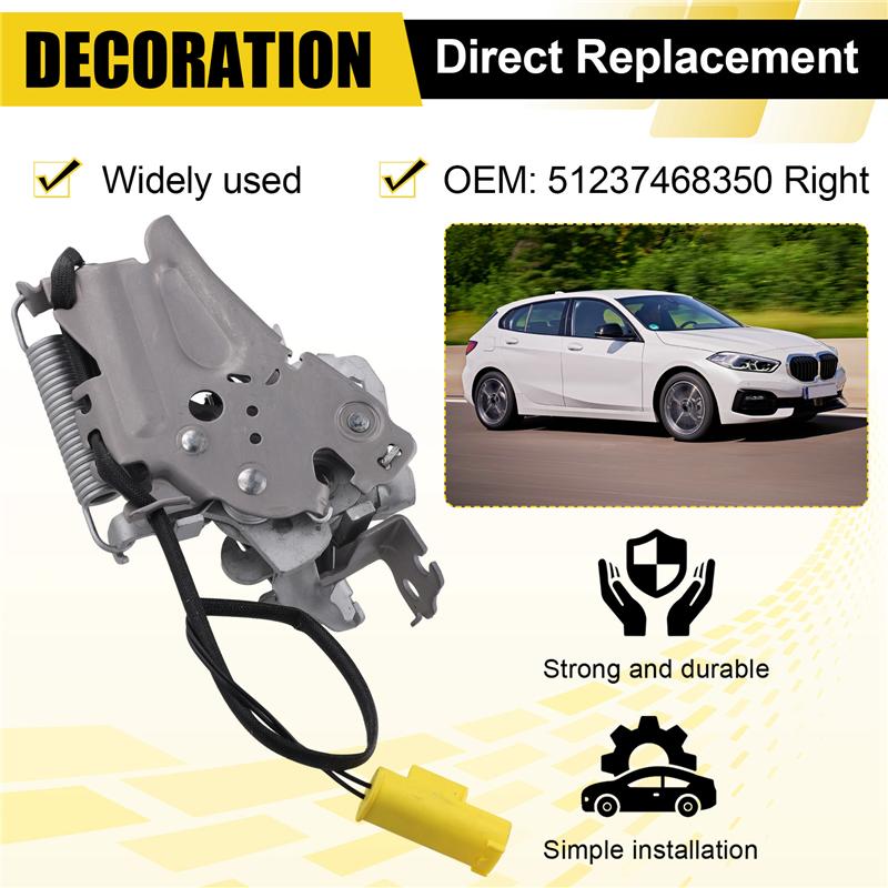 Для BMW F40 F44 G20 G22 G26 G80 Замок капота Активатор защелки Правый 51237468350