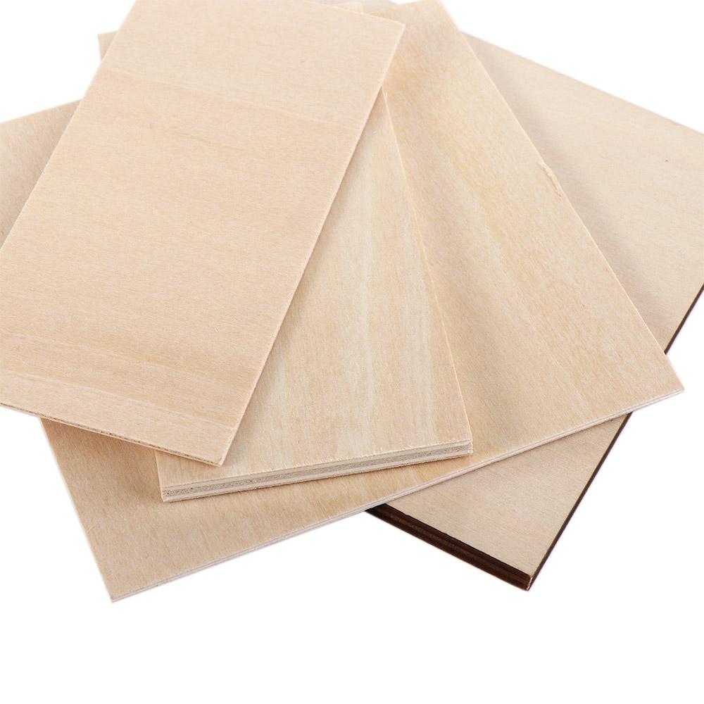 Sheets Wooden Plywood Board Aviation Model Layer Board Sheet Rectangle Wood Basswood Plywood