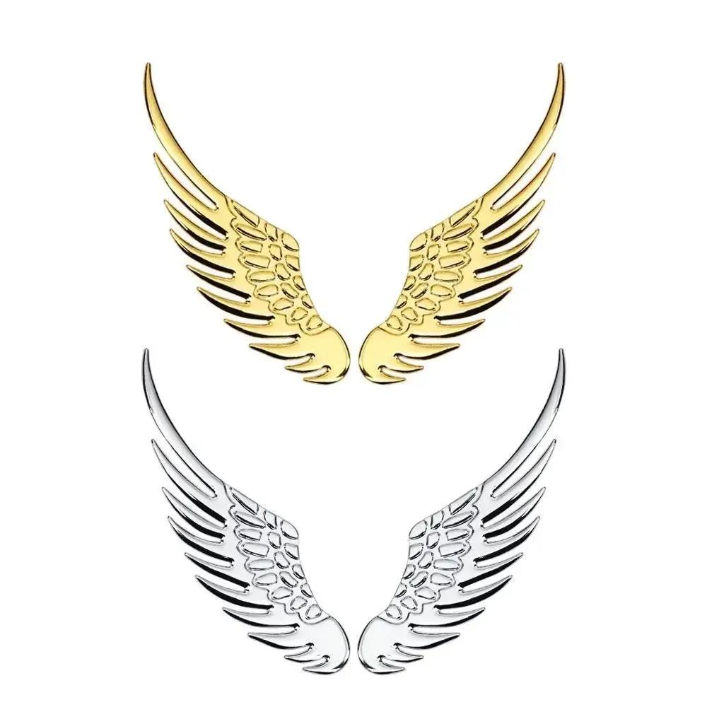 Angel Wing Sticker 3d Three-dimensional Metal Car Decoration Decal Logo Chrome Plated Car Modification