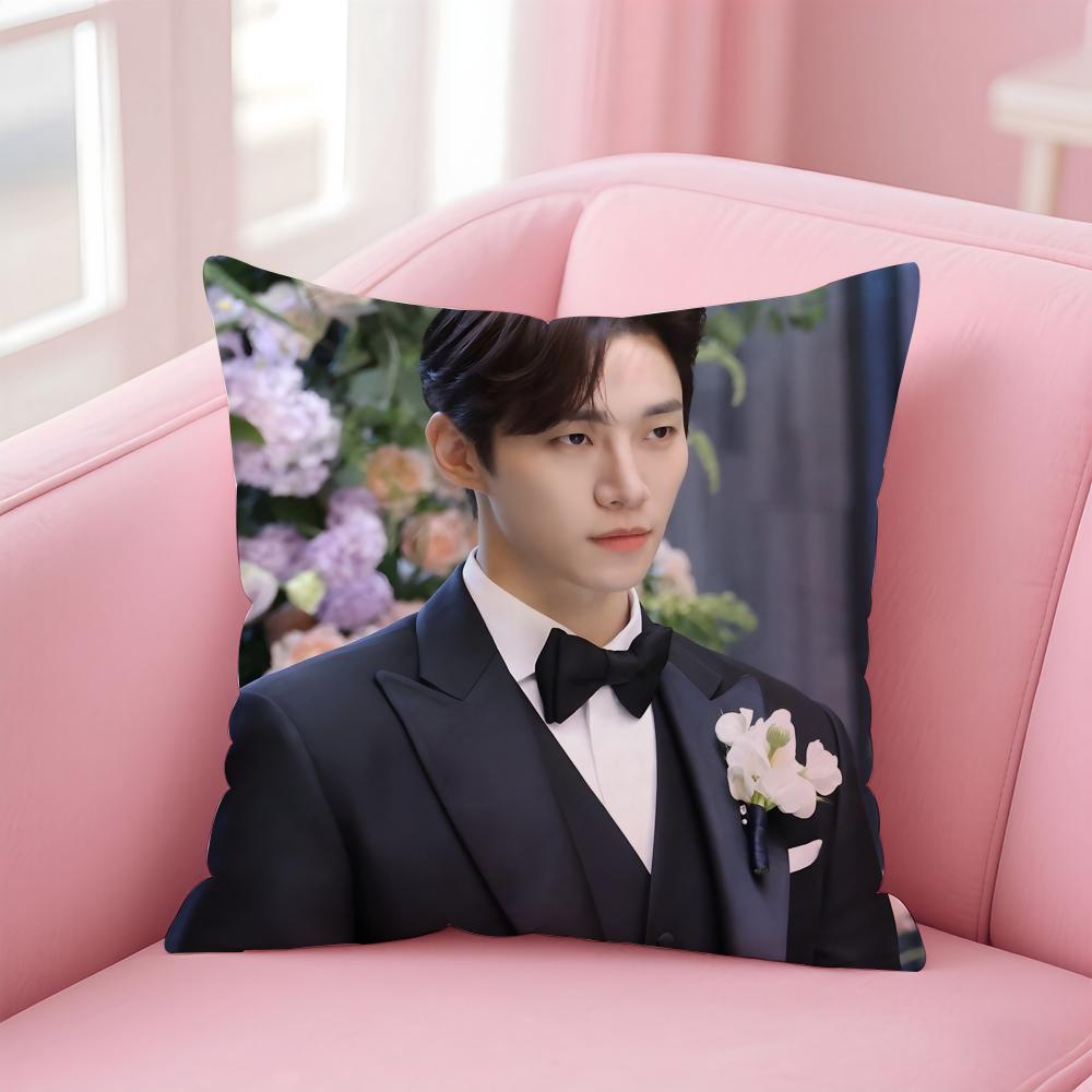 singer charismatic JJunho Cushion Cover Pillow Case Soft Skin Friendly Fabric  Concealed Zipper