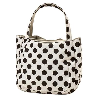 Сумка-тоут Bonding Tote S Size цвета слоновой кости [Isaac] [В горошек] (33)
