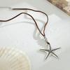 Alloy Starfish Seashells Necklace Vacation Style Conch Pendant Choker Necklace Starfish Collar Choker Unique Jewelry