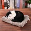 Sleeping Animals Bamboo Charcoal Lifelike Cat Dolls Plush Toys Simulation Creative Home Office Car Decoration Kitten Ornaments