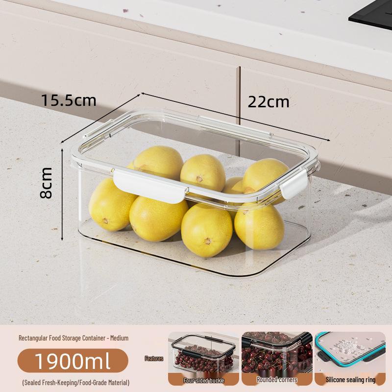 Прозрачный контейнер для хранения продуктов большого объема, пищевой, для холодильника и морозильной камеры