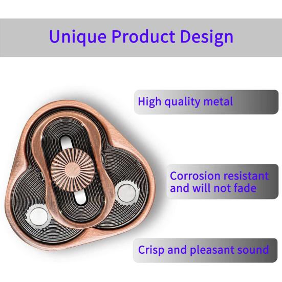 Снятие стресса Эргономичный Забавный Нескользящий Треугольный Вращающийся Слайдер Спиннер Игрушка