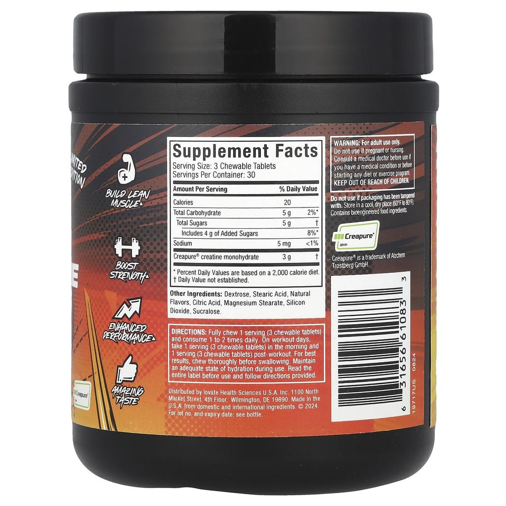 MuscleTech, Limited Edition, Creatine Chews, Boogeyman Punch, 90 Chewables