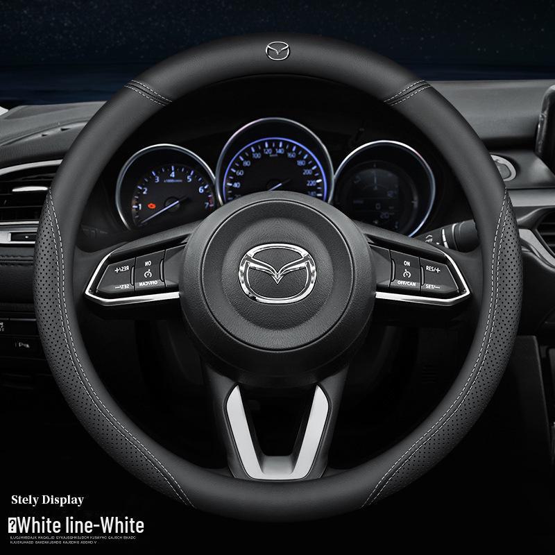 Mazda 6 Atez/Mazda 2/CX5/CX4/Angkesaila/Ruiyi/CX30 Leather Steering Wheel Cover