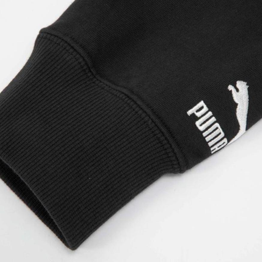 Puma Classics Ftp Hoodie With Creative Print Unisex Hoodies Black 625830-01