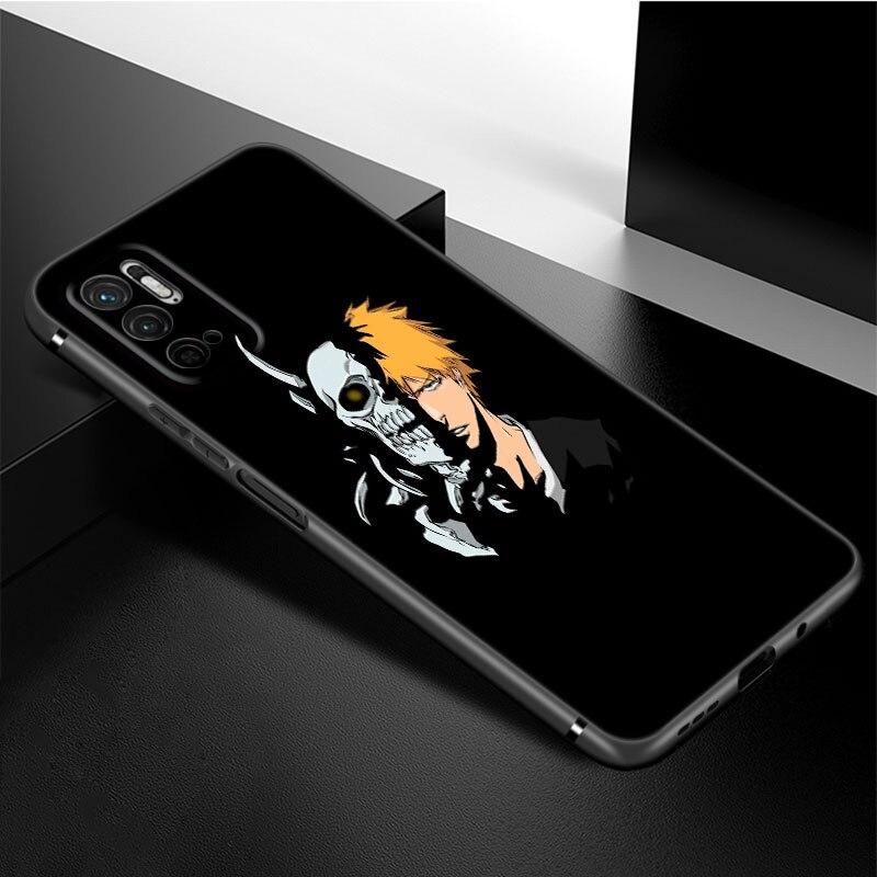 Чехол для телефона с аниме BLEACHS для Xiaomi Redmi Note 11 10 9 8 Pro 11T 5G 10T 10S 9S 9T 9i 9C 9A 8T, мягкий черный чехол из ТПУ, чехол принципиально