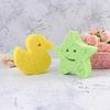 Duck Children's Bath Sponge Sponges Body Wash Bathing Cute Frosted Wood Pulp Baby Bath Brush Rubbing Towel for Home Star Rabbit