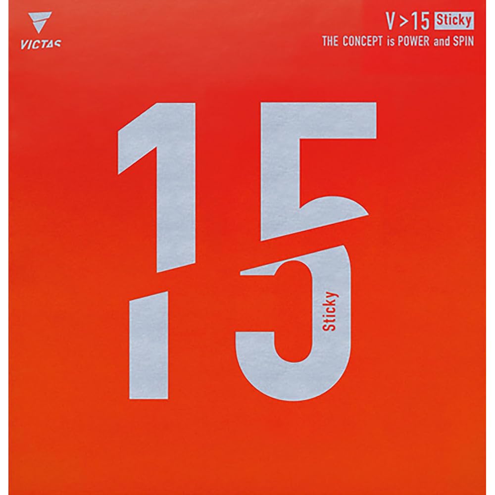 Victas V>15 Sticky Red Table Tennis Rubber High Energy Tension MAX 200120