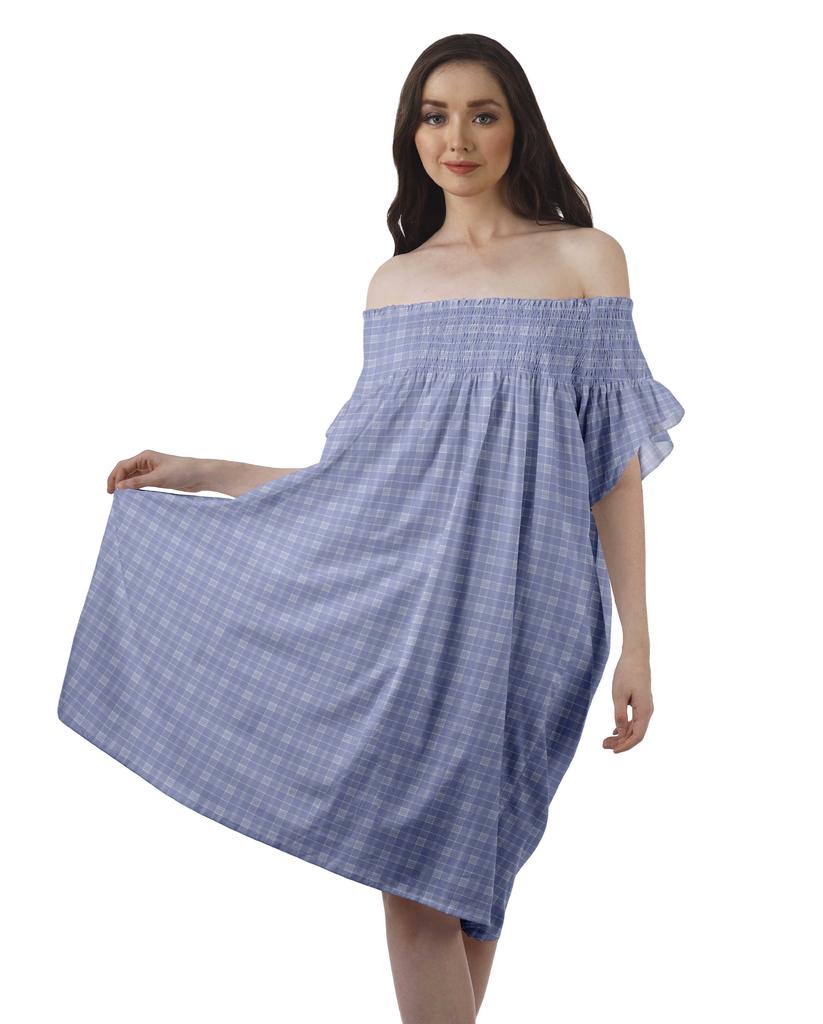 Moomaya Printed Poly Crepe Tunic Plus Size Womens Dresses Sleeveless Ladies