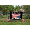 Флаг «Нет королей в Америке» 2x3 фута, яркий цвет, устойчивый к выцветанию полиэстер с латунными люверсами, подарки и декор для комнаты, для помещения и улицы