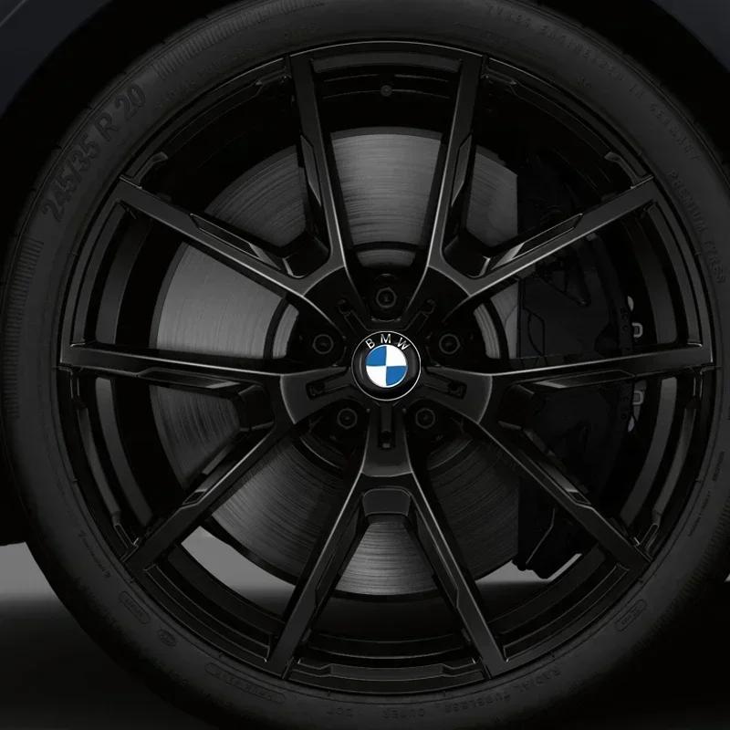 4 шт. 56 мм Наклейки на центральные колпаки колес с логотипом BMW M M3 M5 M6 X3 E46 E90 E39 F10 F20 F30 G20 E60 E36 E34 X6