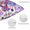 The Amazing Digital Circus Pillowcase Polyester Cushion Cover Decorative Pomni Jax Pillow Case Cover Seater Square