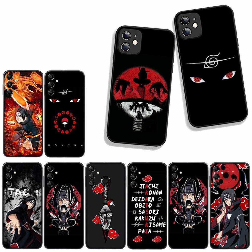 for Apple iPhone 16 15 14 Plus 13 12 Mini 17 Pro Max + 16E Air 16+ ProMax Phone Cover Case Akatsuki Itachi Uchiha Narutos