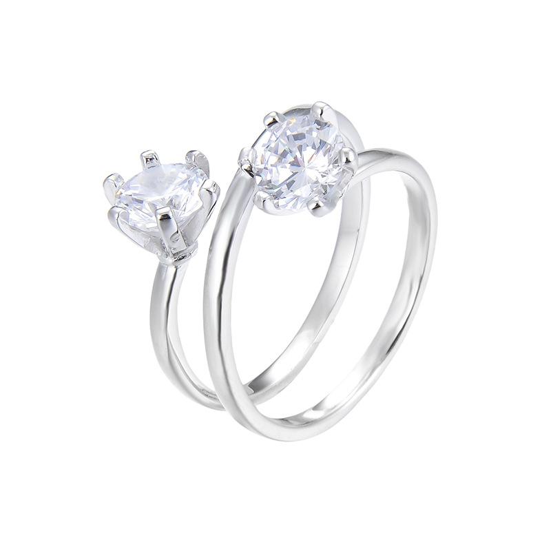 Классическое кольцо Lindon из стерлингового серебра 925 пробы с цирконом, женские ювелирные изделия, свадебный подарок для вечеринки