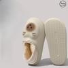 Водонепроницаемая обувь и тапочки для дома для женщин, теплые и тихие с бархатным хлопком