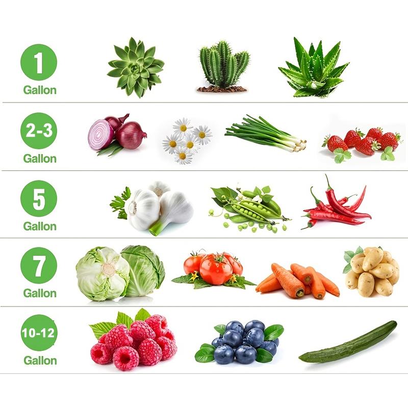 Мешки для выращивания овощей/цветов/растений 1/2/3/5/7/10/12 галлонов, утолщенные нетканые мешки для выращивания, аэрационные тканевые горшки с ручками