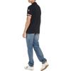 Moncler Monochrome Striped Print Short Sleeve Polo Shirt Men tops Blue 8A00023899P077X