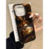 Постепенное изменение продвинутый янтарно-черно-коричневый размытый для iPhone16promax Apple 15 чехол для мобильного телефона 14 новые модели 13 женщины