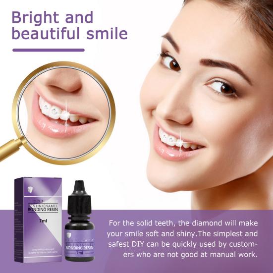 7 мл зубного клея для украшения драгоценными камнями - прочный, быстросохнущий, водостойкий, без запаха