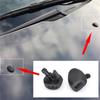 2Pcs ABS Front Windshield Wiper Washer Spray Jet Nozzle For Peugeot 206 206+ 407