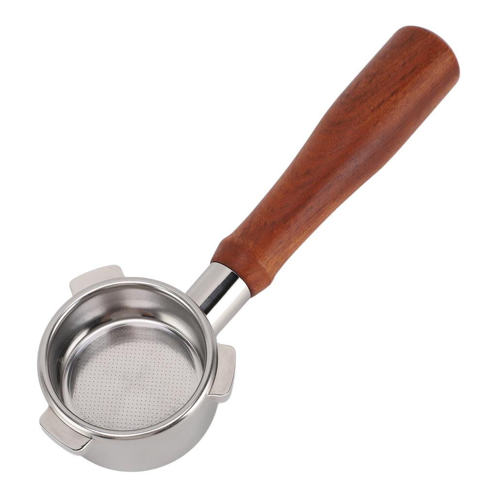 54mm Portafilter Bottomless Stainless Steel 3 Ear Wooden Handle Detachable Coffee Machine Accessory