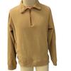 Men's Tactical Stand-Up Collar Half-Zip Long-Sleeve Polo Sweater.