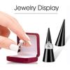 6PCS Single Finger Rings Showcase Stand Acrylic Crystal Ring Holder Acrylic Ring Display Jewelry Holder Wedding Display Cone Support for Jewelry