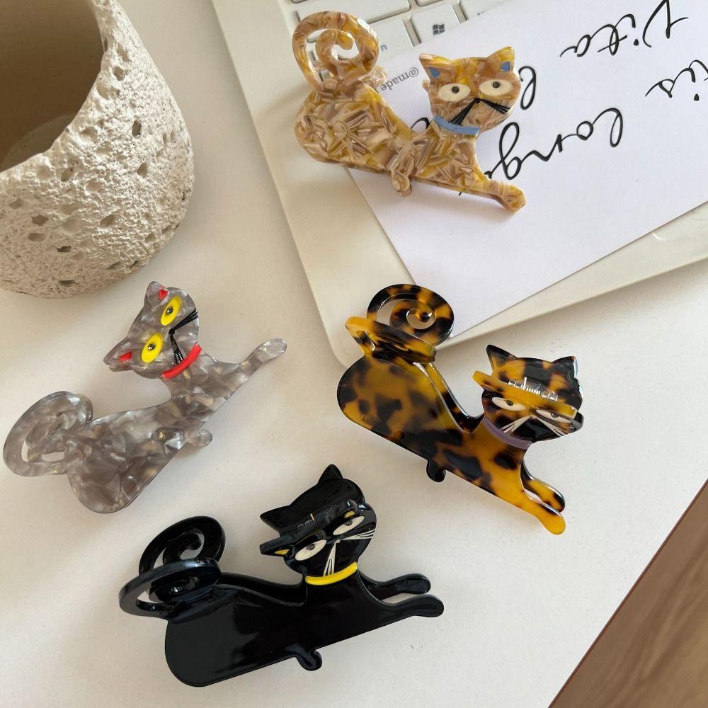 Acetic Acid Acetate Cat Hair Claw Cartoon Shark Clip Fashion Animal Hair Clip Female