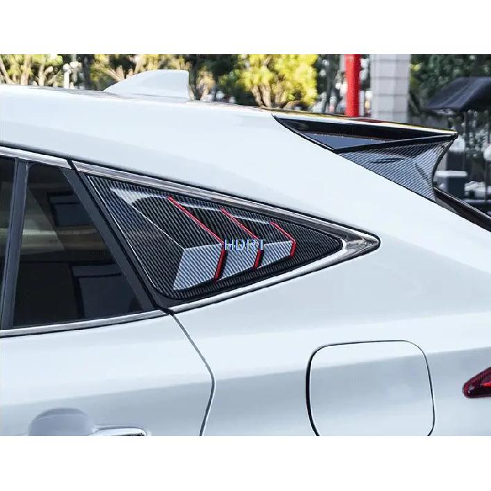 Car Styling Accessories For Toyota Harrier Venza + Rear Window Blind Shades Frame Louver Cover Exterior Sticker Trim Part