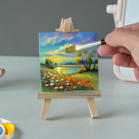 10 шт. Доска для масляной живописи без утечки масла, тройная грунтовка, деревянный мини-грунт, эластичный холст для масляной акварели, акриловых художественных принадлежностей, художественный грунтованный холст