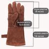 14-дюймовые перчатки для сварки Tig Guantes Soldador Tig Сварочные перчатки luvas de Solador Tig