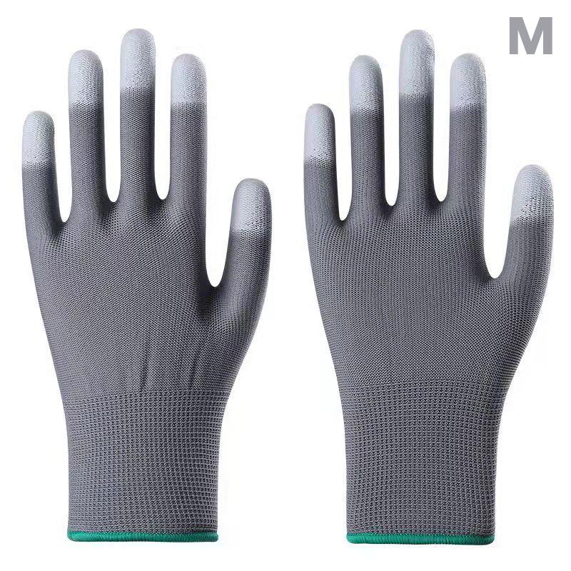 1 пара перчаток с нейлоновым покрытием, нескользящие рабочие перчатки для работы на открытом воздухе, высококачественные вентилируемые, антистатические, пылезащитные, промышленные перчатки
