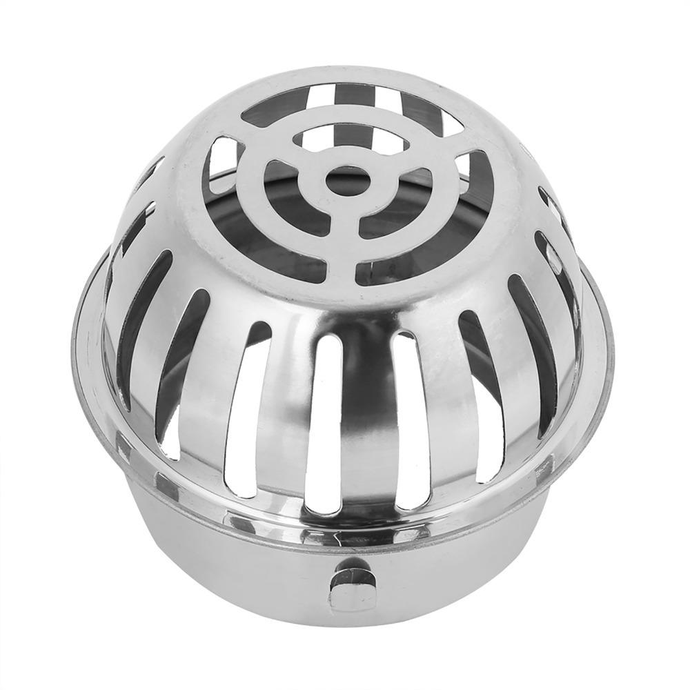 Round Shape Gutter Guard Filter 304 Stainless Steel Drain Cover Downspout Strainer Outdoor
